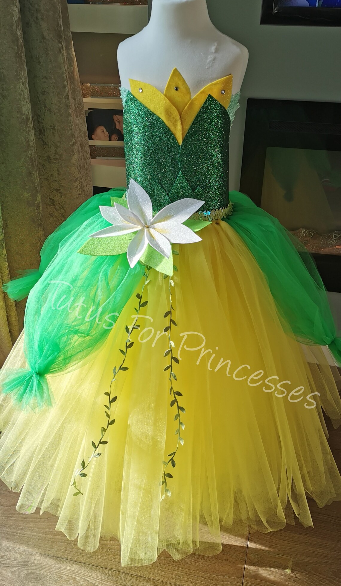 Tiana tutu Ballgown dress inspired by Princess and the Frog. | Etsy