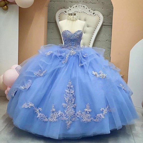 Light colored top quinceanera dresses
