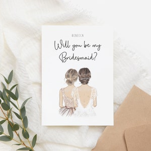 Personalised Will You Be My Bridesmaid Card | Bridesmaid Proposal Card | Cute Bridesmaid Present | Bridesmaid Gift Box | Wedding Card