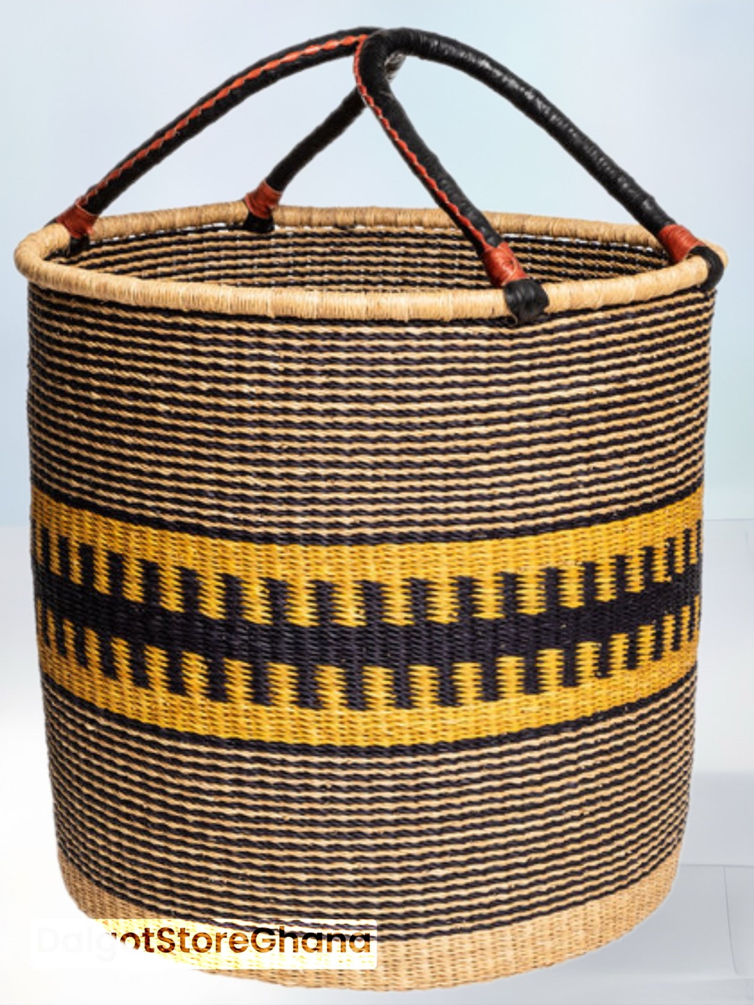 Large Traditional Handwoven African Laundry Basket Etsy