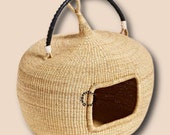 Natural Pet Bed Handmade Cat Bed Cat Basket Custom Pet Bed Large Cat Bed Cat Bed Furniture Handmade Puppy Bed Woven Cat Bed