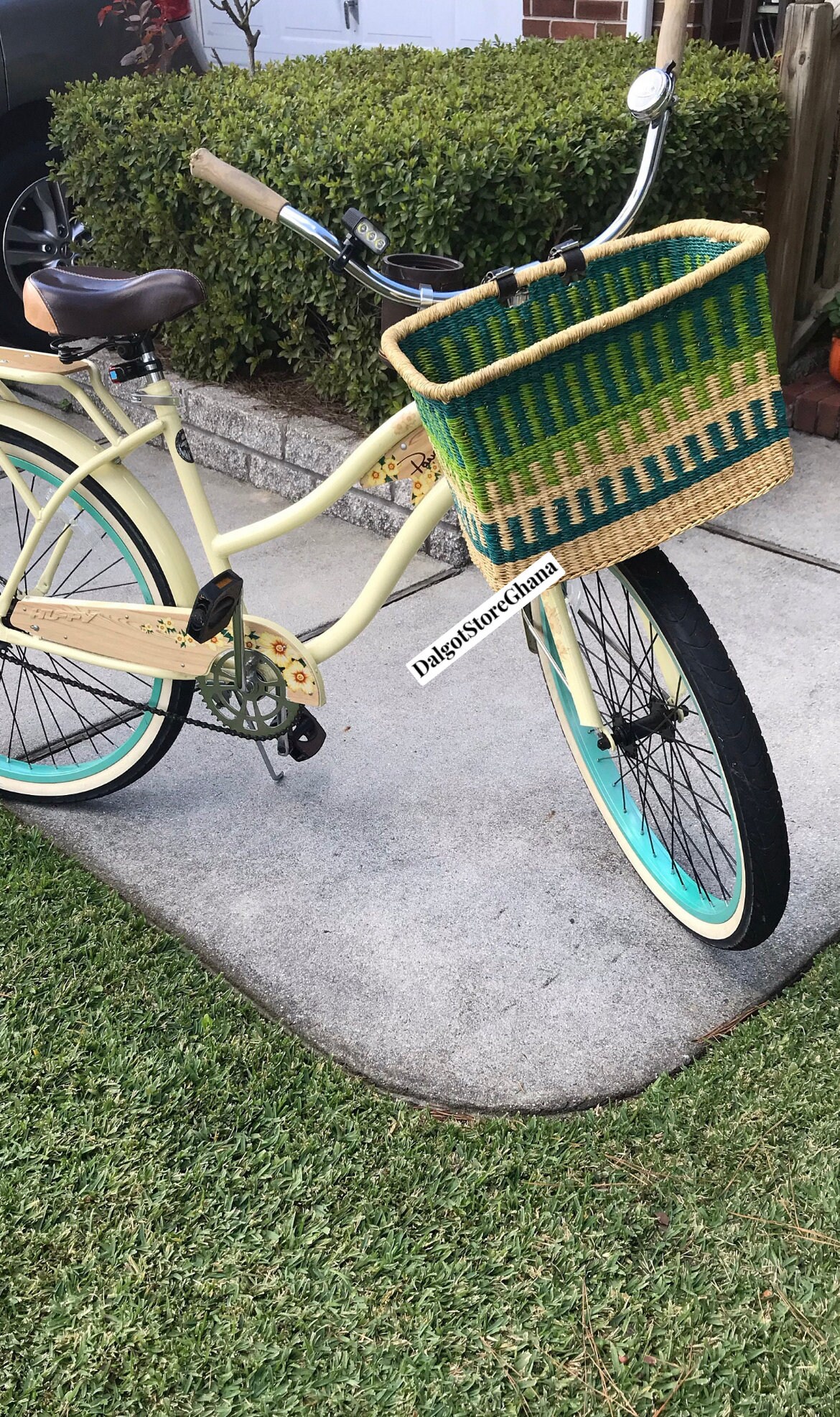 African handmade Bike Basket