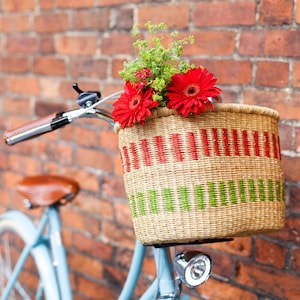 African handmade bicycle basket