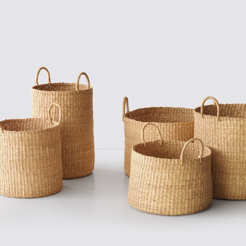 Bolga Floor Basket / Hamper Basket / Laundry Basket LAUNDRY SIZES