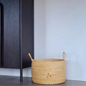 Bolga Floor Basket / Hamper Basket / Laundry Basket image 2