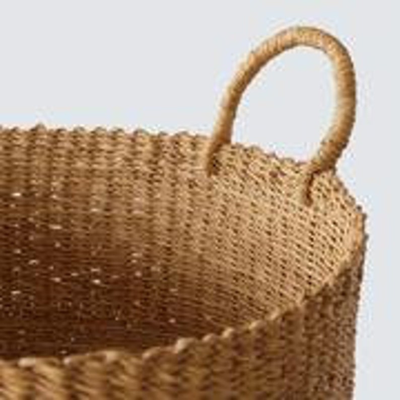 Bolga Floor Basket / Hamper Basket / Laundry Basket image 4