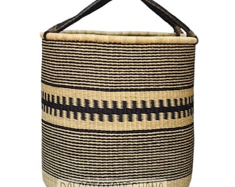 Large Traditional Handwoven African Laundry Basket