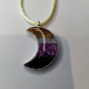 Pride flag inspired Moon pendants