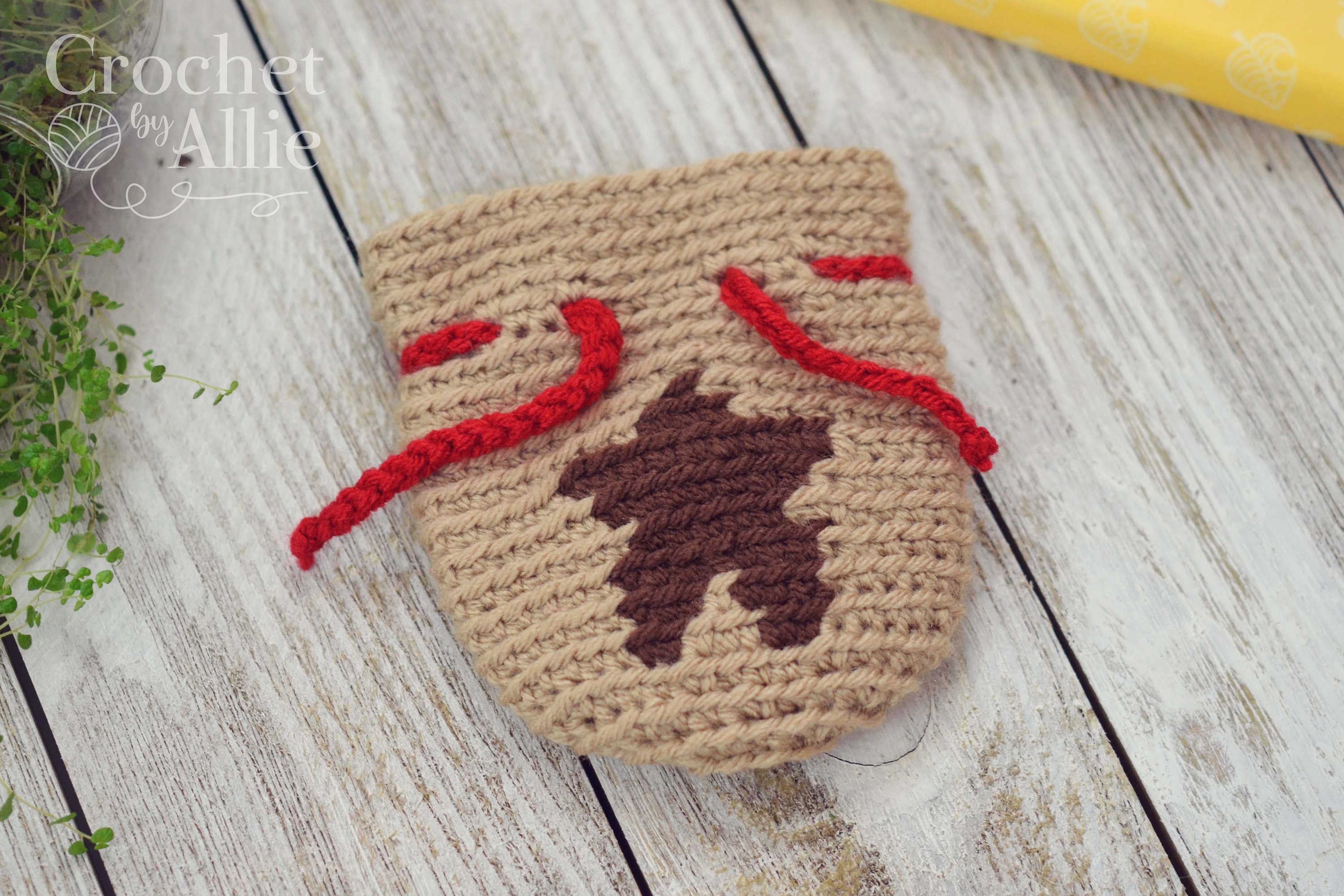 Crochet Pattern Bell Bag Animal Crossing Intarsia Crochet Etsy España