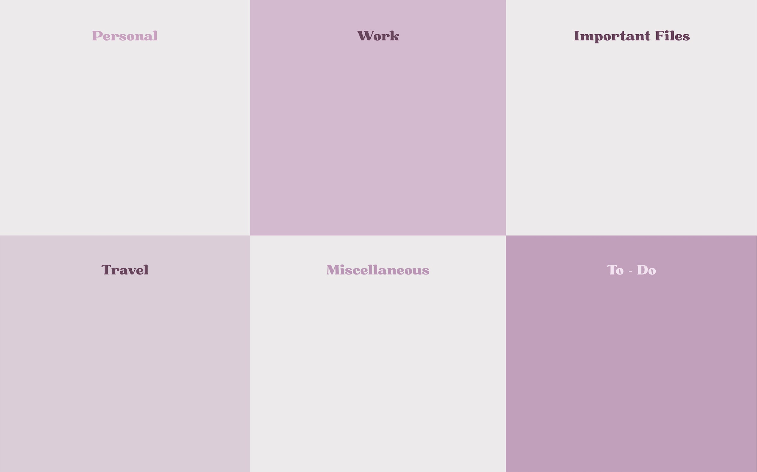 Purple Desktop Wallpaper Organizer Etsy España