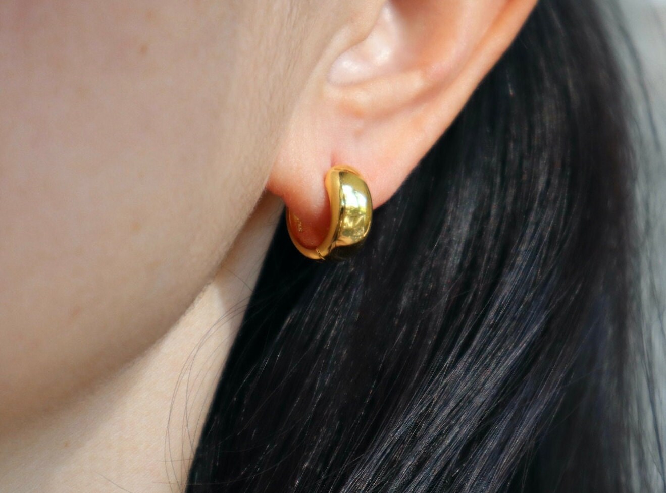 Plain hoop sale earrings in bulk