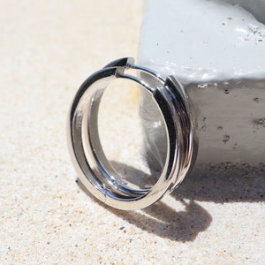 Sterling Silver Glossy Round Hoop Earrings, Classic Hoops, Minimalist Earrings, Everyday Earrings, Circle Earrings