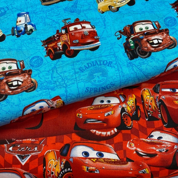 Cars Movie Fabric Collection 100% Cotton