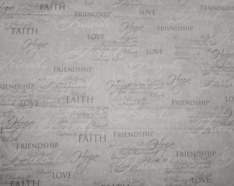 Faith & Friendship Christian Fabric 100% Cotton