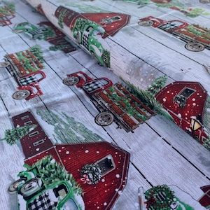 Snowy Barnyard Trucks