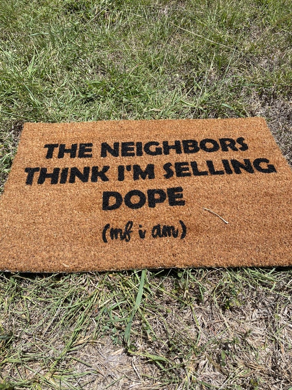 The Neighbors Think Im Selling Dope J. Cole Doormat J. Cole Rug J. Cole  Room Decor J. Cole Christmas Gift J. Cole Lyrics Home Decor 