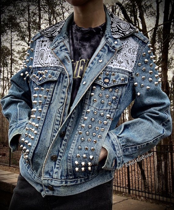 Jean jacket studs clearance Jean jacket studs clearance