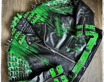 【DISCERNMENT】Stone error jacket Last Crusade/Crystal Skull Leather Jacket in Brown Goatskin