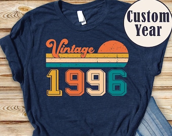 Vintage 1996 Shirt, 30th Birthday T Shirt, 30th Birthday Gift For Women, 30th Birthday Shirt Men, Retro Shirt,30th Bday Best Friend Shirts