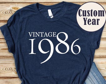 Vintage 1986 Shirt 40th Birthday Shirt Custom Birthday Shirt Vintage Birthday Tee 40th Birthday Party Vintage Gift Shirt 40th Birthday Gift