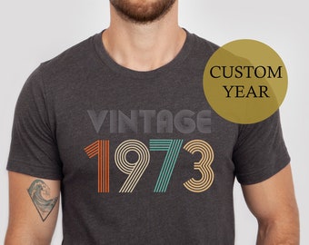 Vintage 1973 Shirt, 50th Birthday Shirt, Husband Birthday Gift, 50 years old Gift, 50th birthday idea,Birthday Gift For Men/Woman,1971 shirt