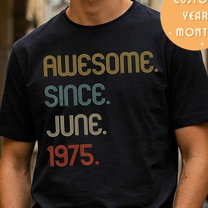 Custom 50th Birthday Shirt, Father's Day Shirt, Funny Dad and Grandpa Gift Tee, 1st fathers day Tshirt, Happy 50th Birthday Men's T Shirt