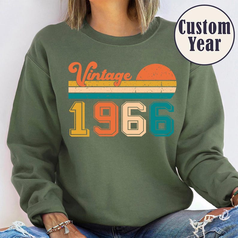 Vintage 1966 Shirt, 60th Birthday T Shirt, 60th Birthday Gift For Women, Vintage Shirts, 60th Birthday Shirt Men, Retro Shirt,Gift For Men image 6