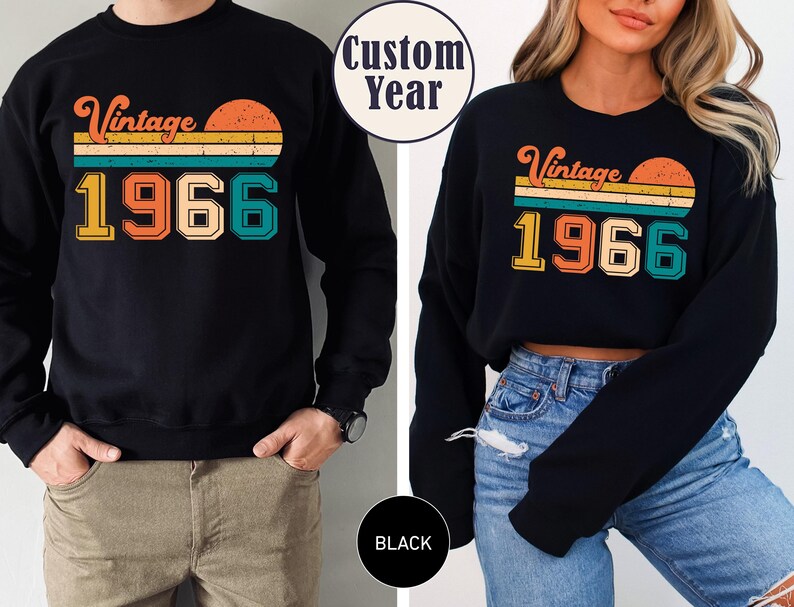 Vintage 1966 Shirt, 60th Birthday T Shirt, 60th Birthday Gift For Women, Vintage Shirts, 60th Birthday Shirt Men, Retro Shirt,Gift For Men image 5