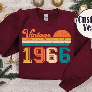 Vintage 1966 Shirt, 60th Birthday T Shirt, 60th Birthday Gift For Women, Vintage Shirts, 60th Birthday Shirt Men, Retro Shirt,Gift For Men image 8