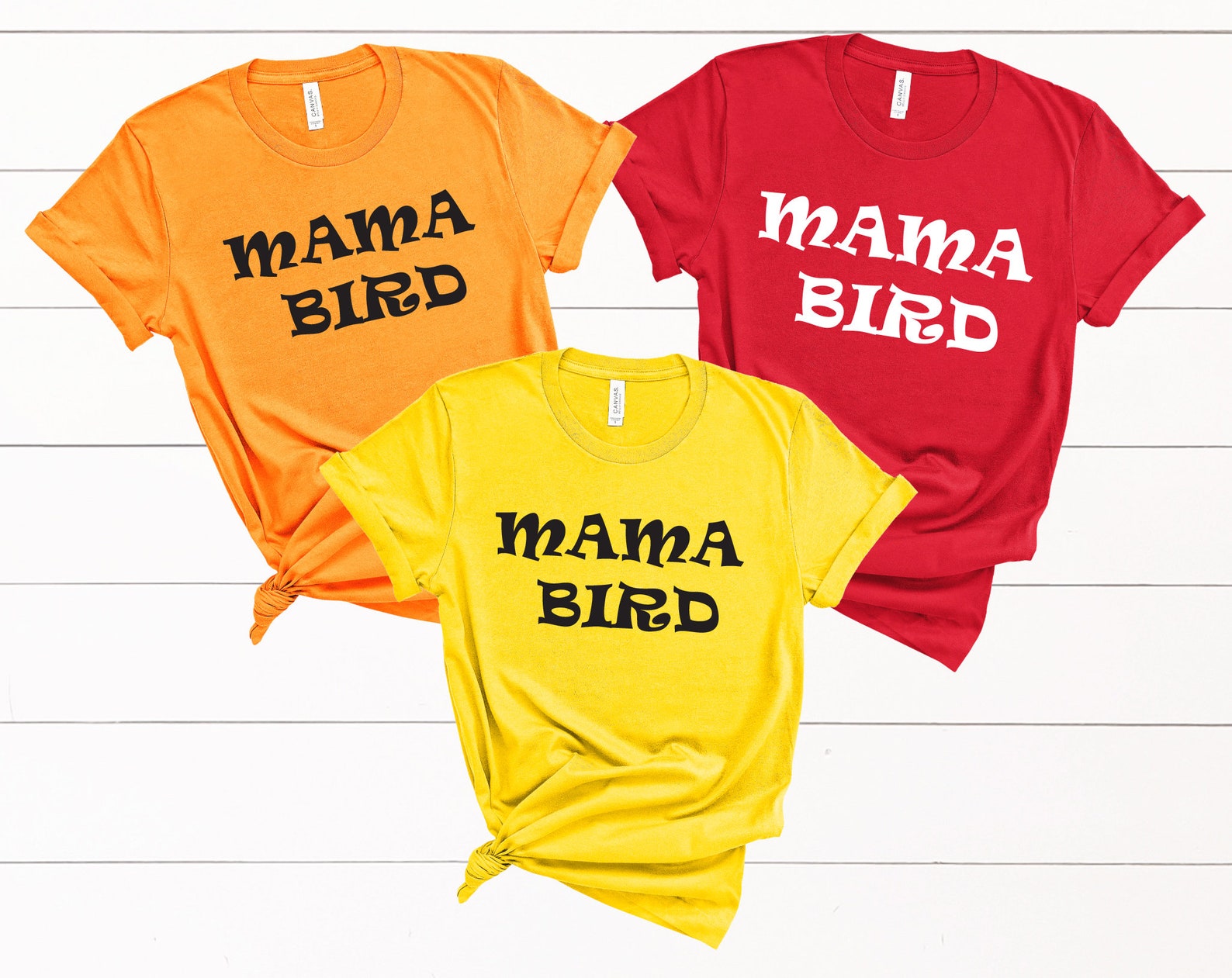 Mama Bird Shirt Cute Mom Shirt Mother T-shirt Gift For Mom | Etsy