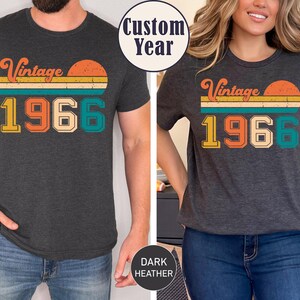 Vintage 1966 Shirt, 60th Birthday T Shirt, 60th Birthday Gift For Women, Vintage Shirts, 60th Birthday Shirt Men, Retro Shirt,Gift For Men image 3
