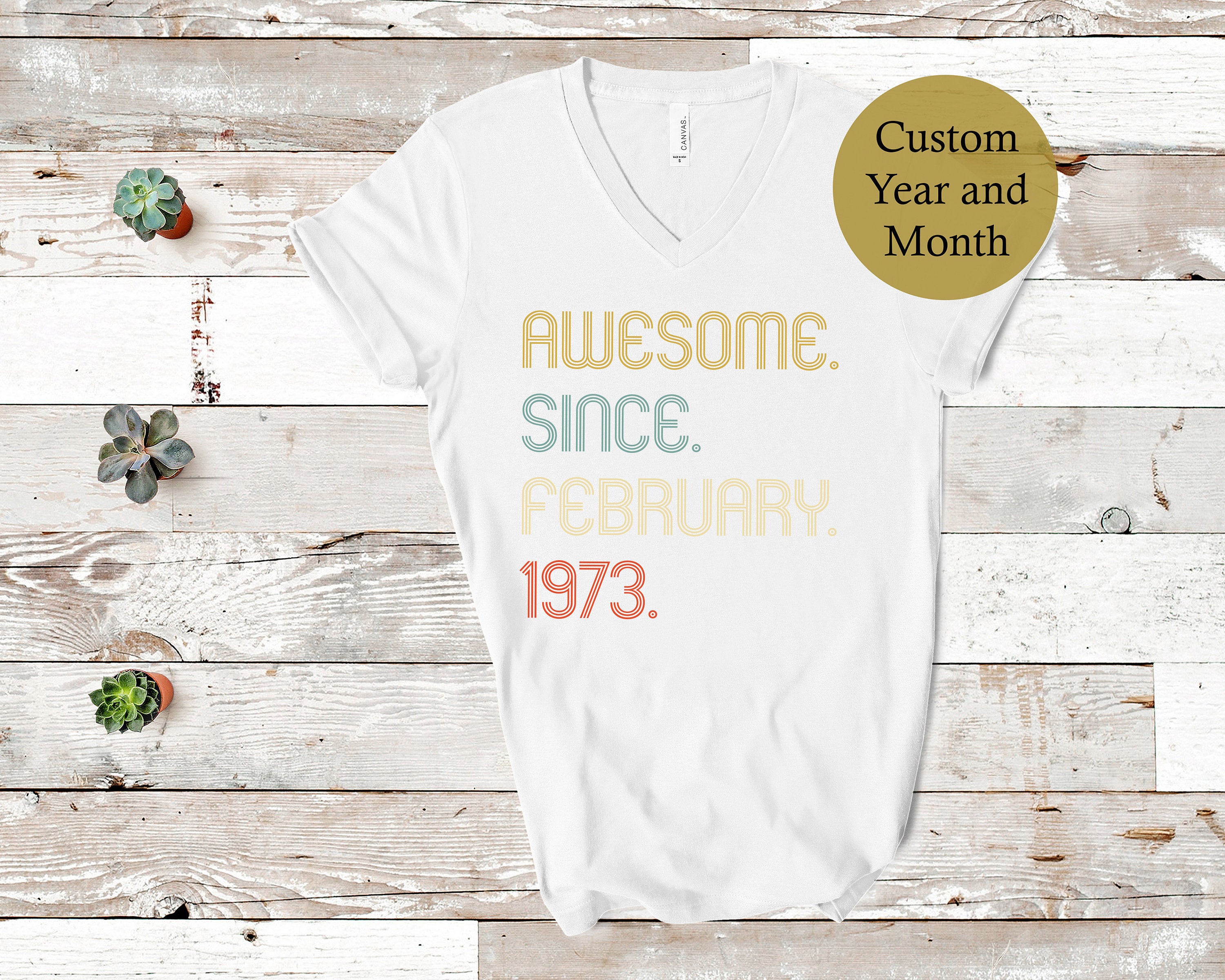 Discover Awesome Since 1973 Shirt, 50th Birthday Gift, 50th Birthday T-Shirt