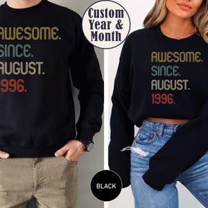 Awesome Since 1996 Shirt, 30th Birthday idea, Birthday Gift for Him, 30th birthday gift for girl/boy, Personalized Birthday T shirt image 5
