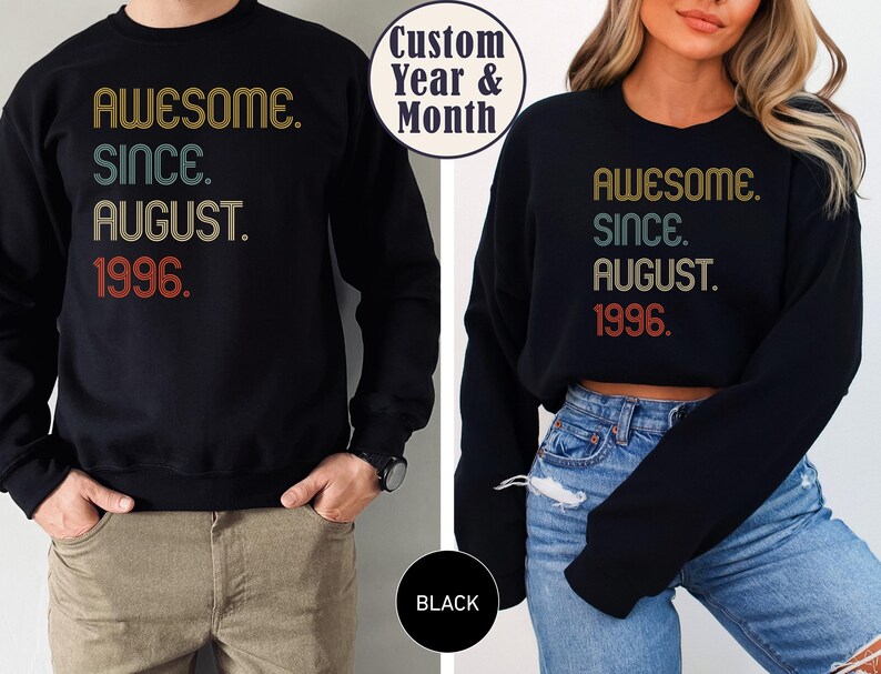 Awesome Since 1996 Shirt, 30th Birthday idea, Birthday Gift for Him, 30th birthday gift for girl/boy, Personalized Birthday T shirt image 5