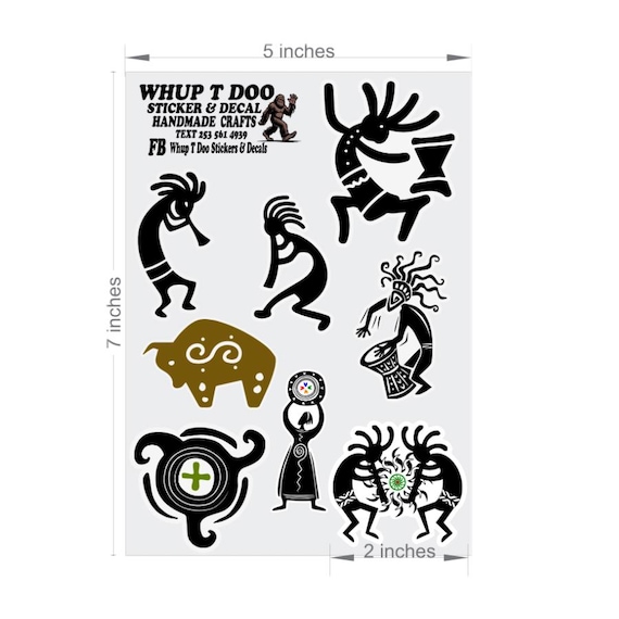 Kokopelli sticker sheet