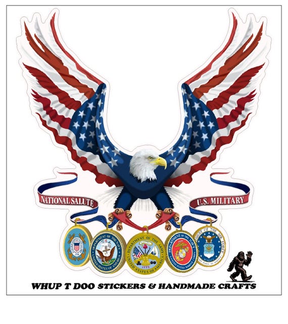 National Salute, U.S military branches, eagle