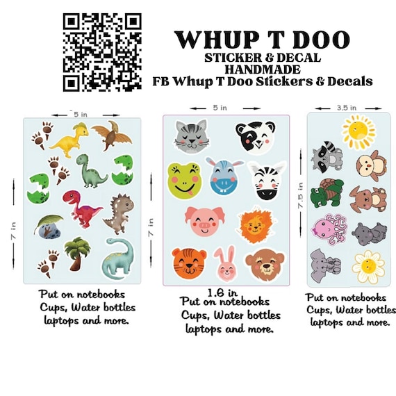 Kids Dinosaur Sticker sheet 3 pack