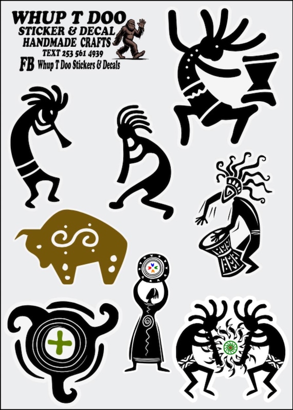 Kokopelli sticker sheet