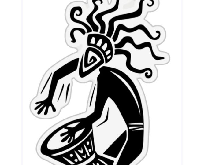 Kokopelli musician stickers , good fortune Native American heritage high quality uv waterproof decals applied to notebooks and journals