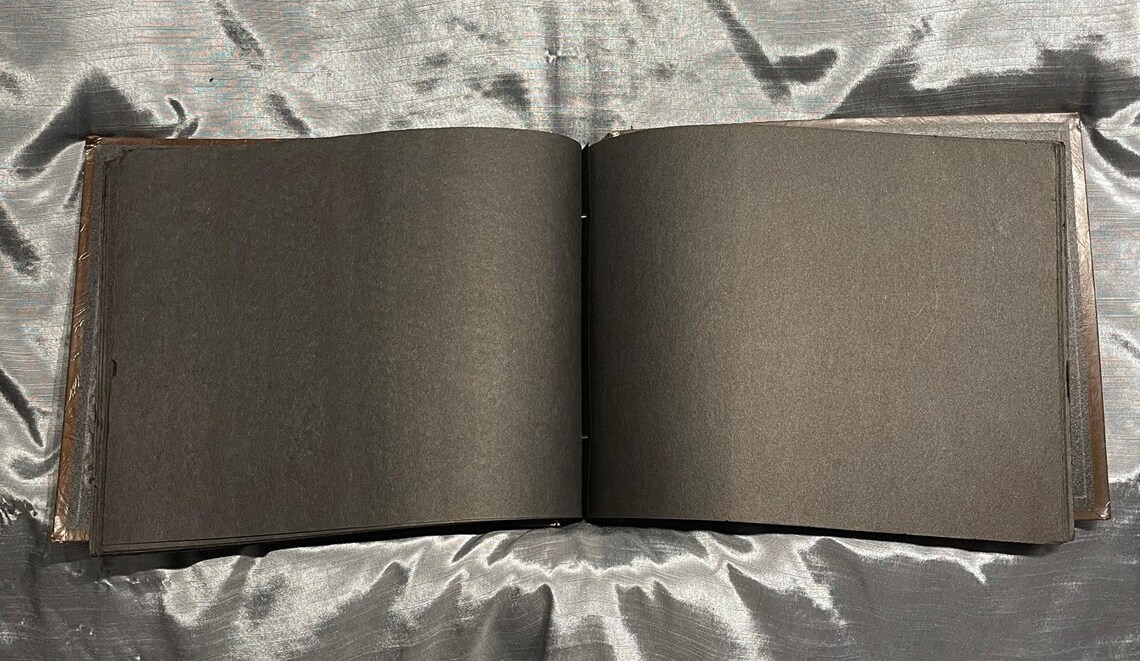 Vintage Black Paper Photograph Album Etsy