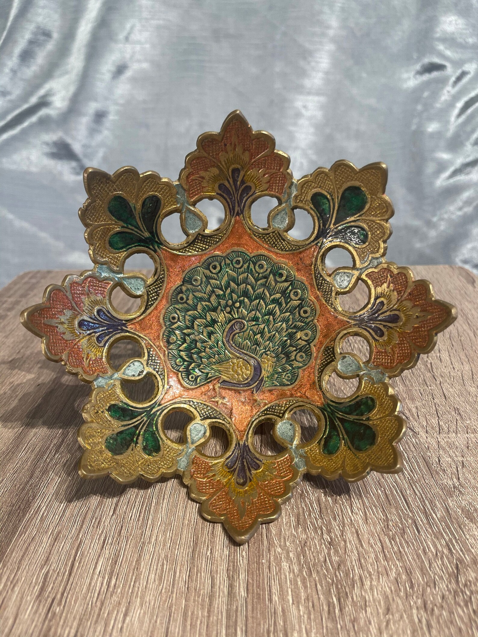 Brass Peacock bowls Etsy