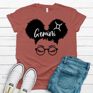 Gemini T-shirt, Gemini Astrology Shirts, Gemini Zodiac Shirt, Gemini Shirt for Gemini Girl, Gemini Birth Sign, Gemini Birthday Shirts Gift