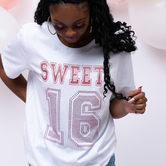 Sweet 16th Birthday T-Shirt Gifts For Girls Sixteen Gold Sweet 16th Birthday T-Shirt Gifts For Girls Sixteen Gold