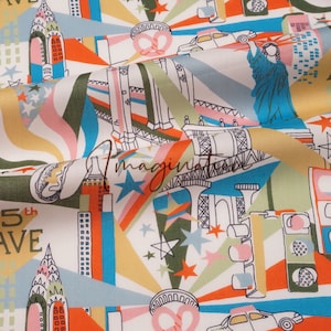 Limited Edition- Manhattan C- Liberty di Londra (Tana Lawn™ Cotton) - Collezione SS22 Travel da 50cm