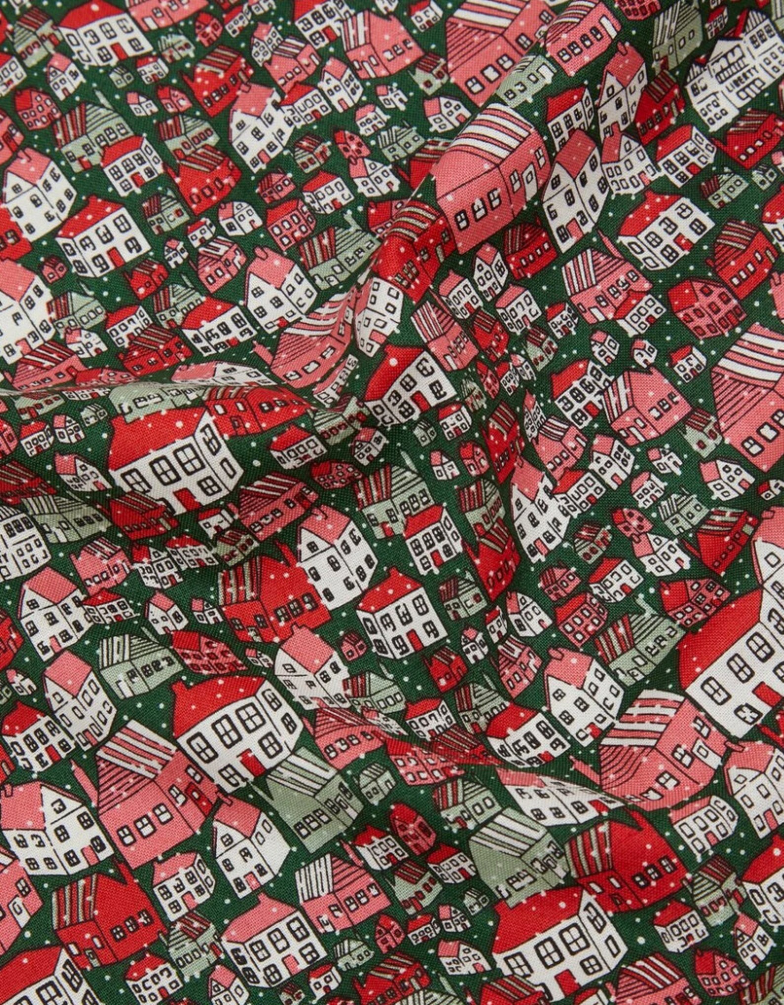 Liberty Festive Collection Fabrics for Christmas Yule Town | Etsy