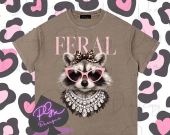 LUXURIOUS BUT FERAL Vintage Wash Cotton T-Shirt