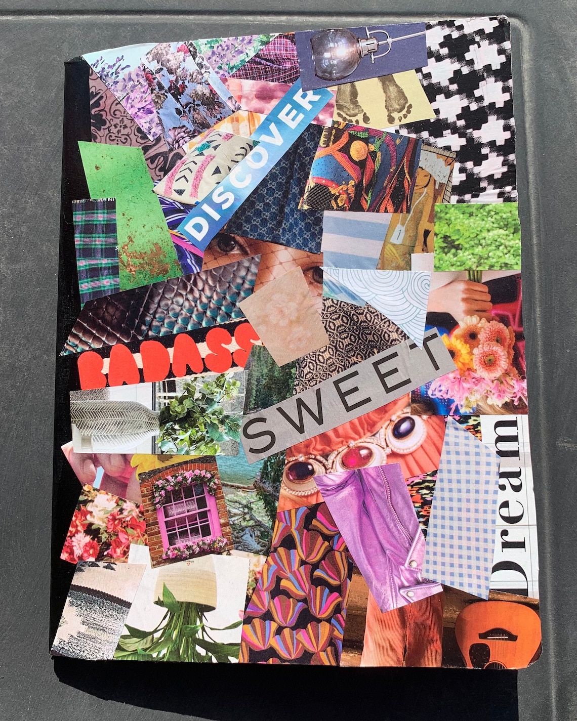 Collage Art Notebook Etsy