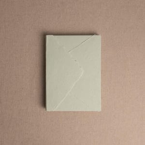 Handmade Paper Envelope In Mint Green | Deckle Edge Envelope | Rag Cotton Paper | Recycled Eco Envelope For Wedding Invitations