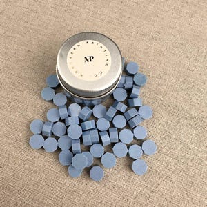 Dusky Blue Sealing Wax Beads