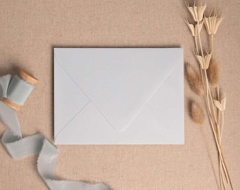 Luxury Soft Blue Envelopes | Deep Flap  5x7, A6 & Rsvp 4 Bar Envelopes | Blue Wedding Invitation, Luxury Stationery